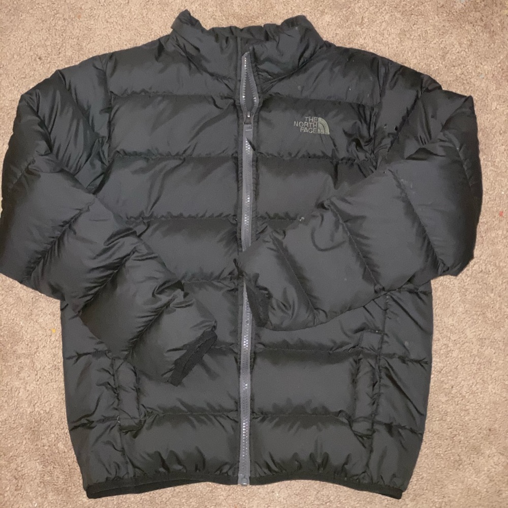 Boys Black North Face Winter Jacket